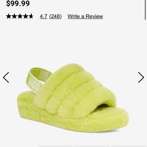 NWT Ugg Fluff yeah slingback sandal slippers